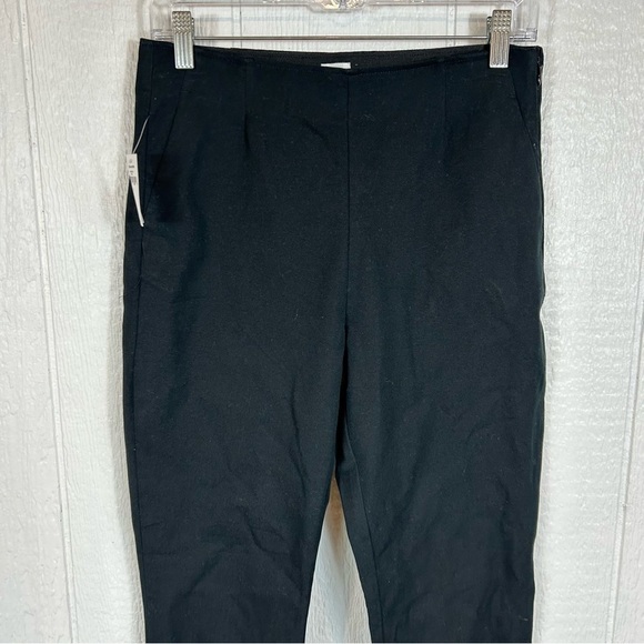 NEW Gap Black Pants Cropped Flare Wide Leg Size 8 - Picture 3 of 17